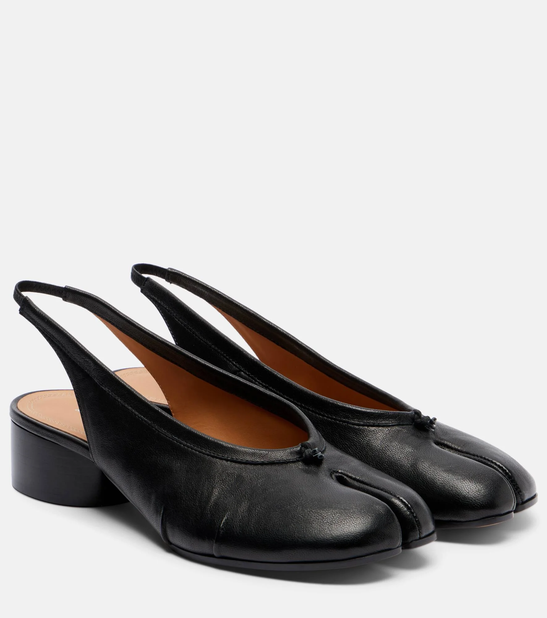 Tabi leather slingback flats - 1