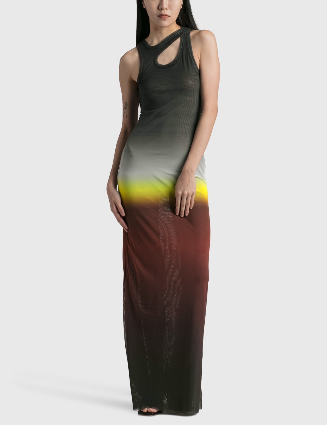 MESH TANK TOP MAXI DRESS - 4