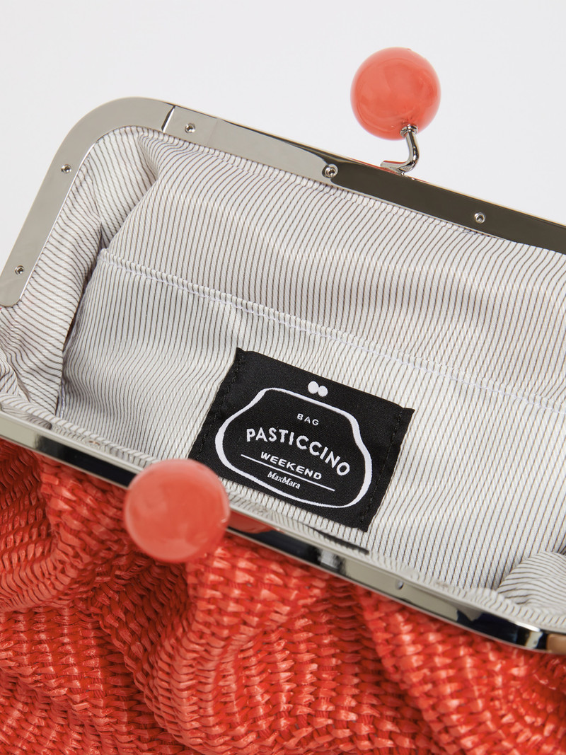 FORTUNA Medium raffia-effect Pasticcino bag 6