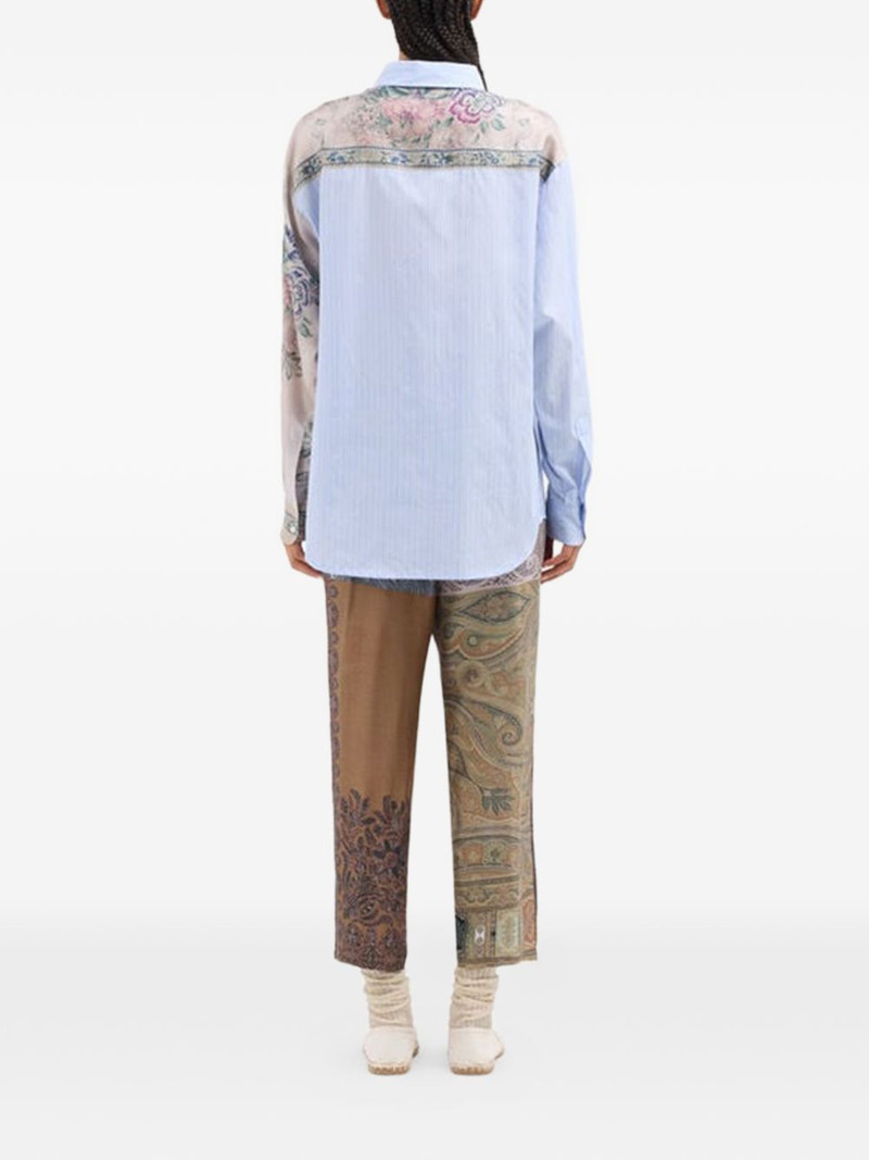 Aloe floral striped shirt 3
