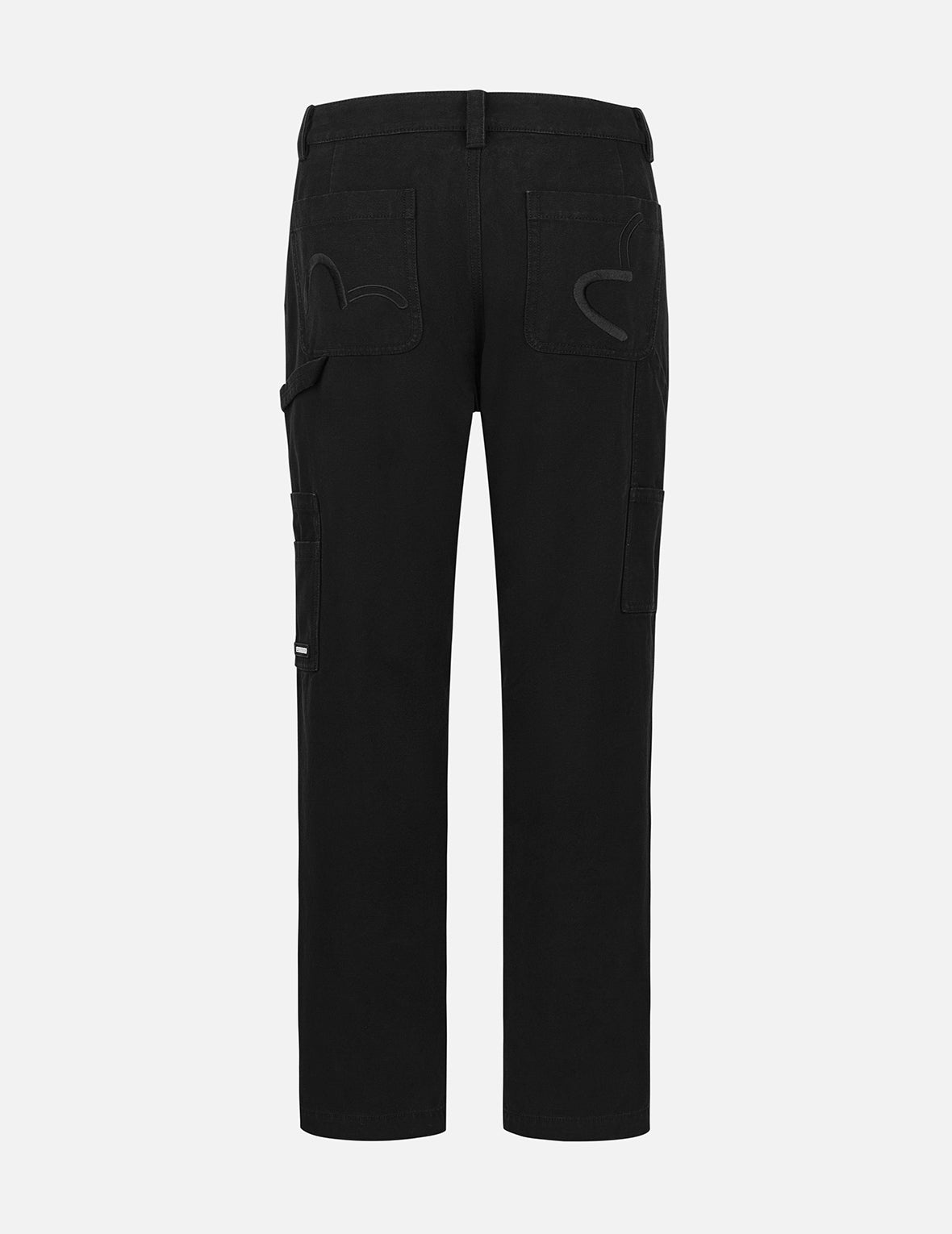 Seagull and Logo Embroidery Loose Fit Cargo Pants - 10