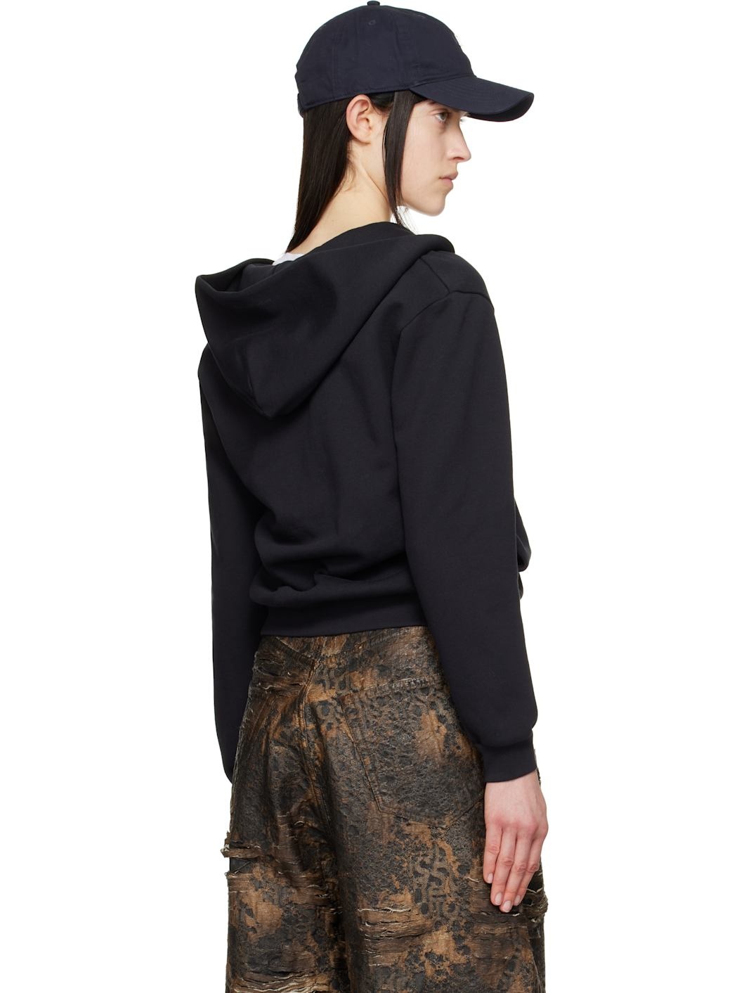 Black Zipper Hoodie - 3
