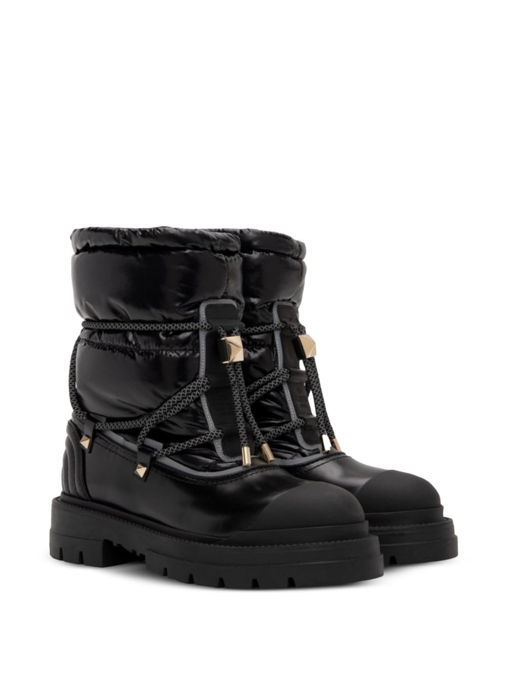 leather combat boots - 2