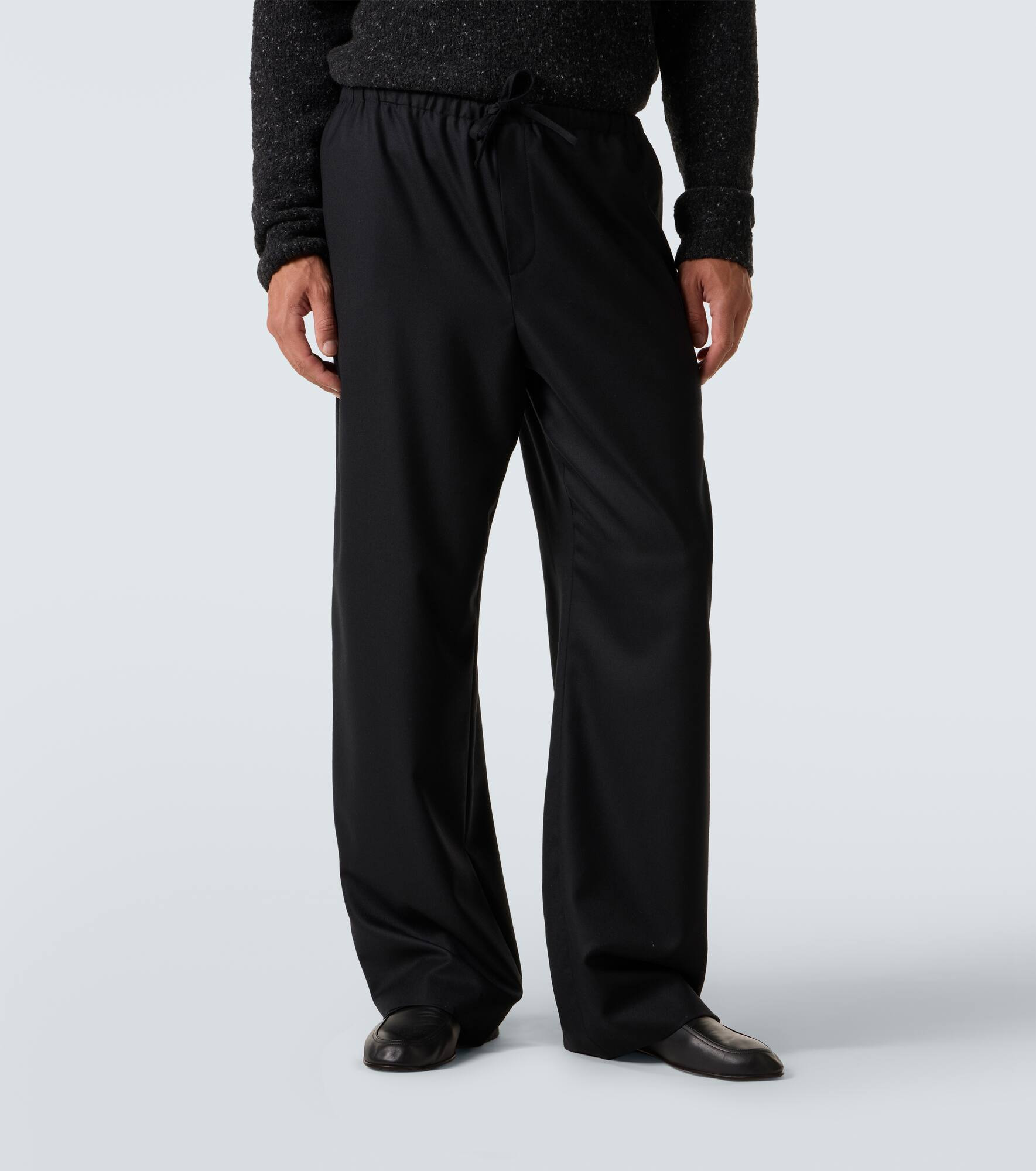 Xon virgin wool wide-leg pants - 3