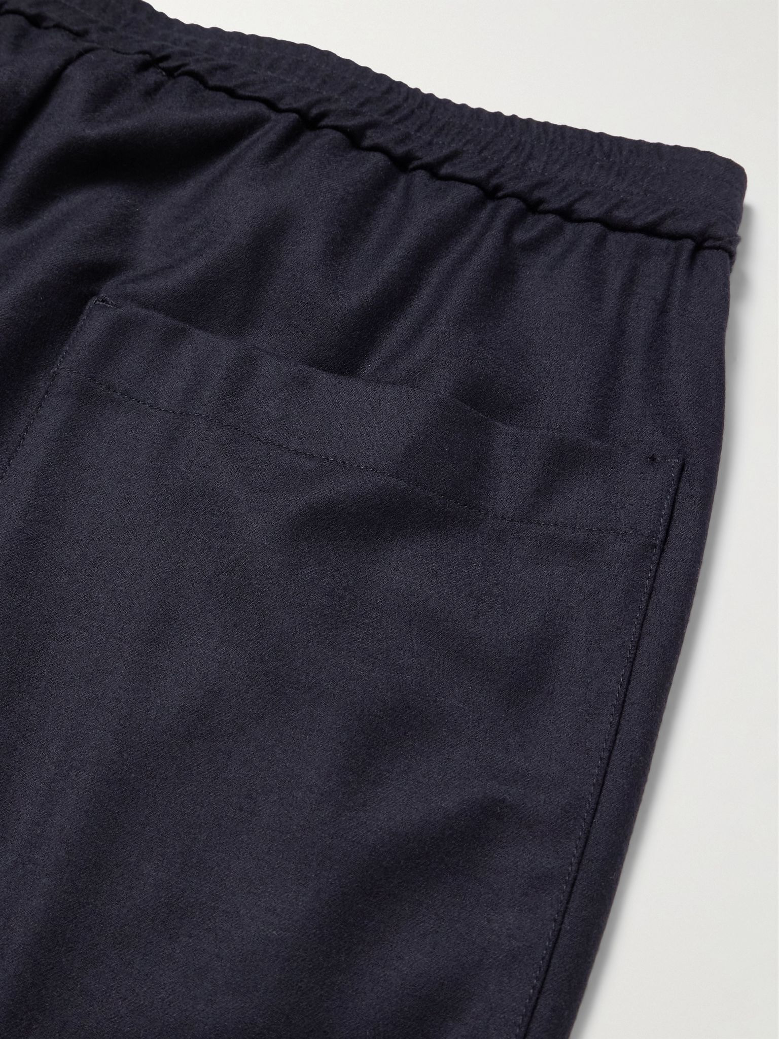 Bativoga Straight-Leg Virgin Wool-Blend Gabardine Trousers Navy - 5