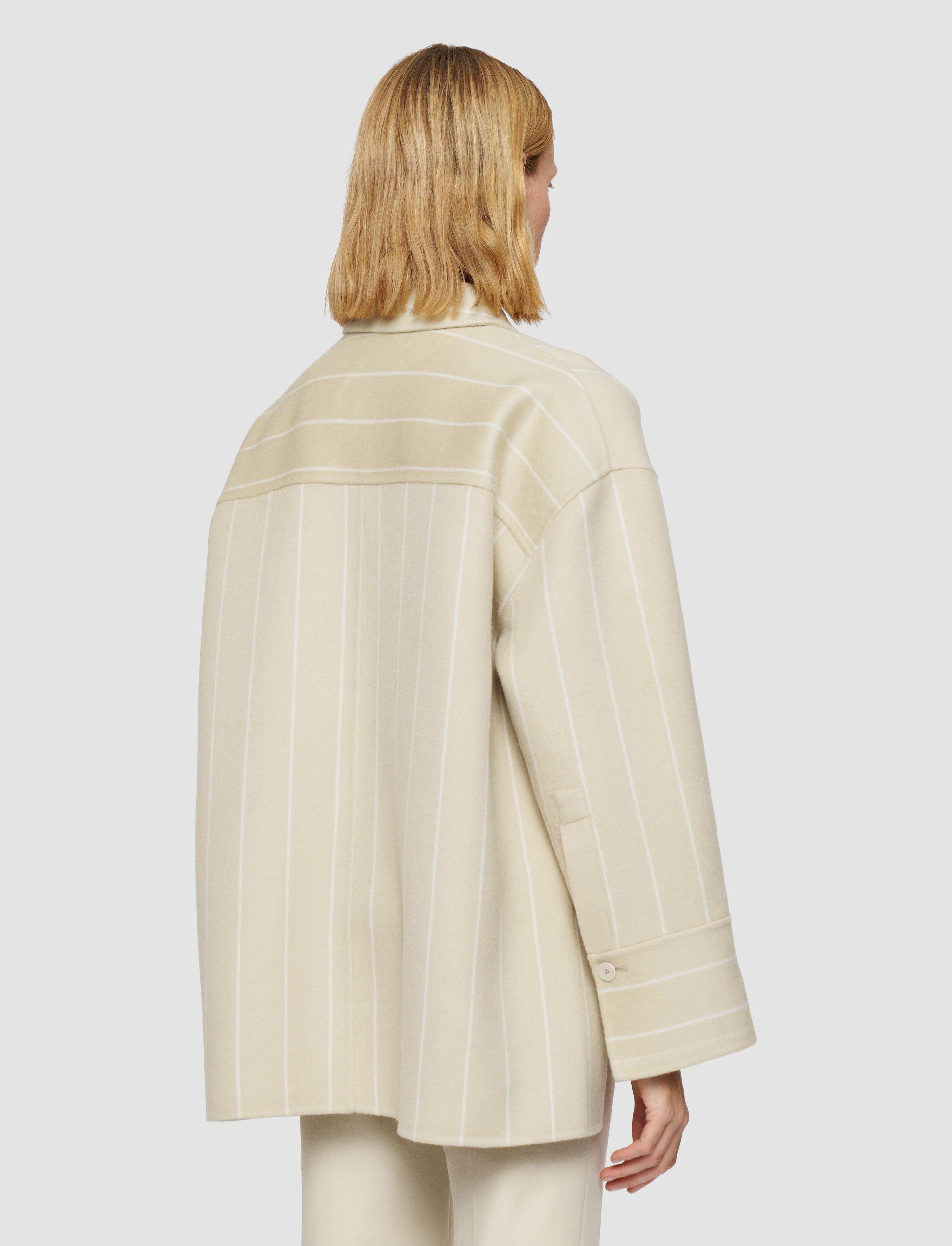 Molitor Geometric Double Face Wool Coat - 4