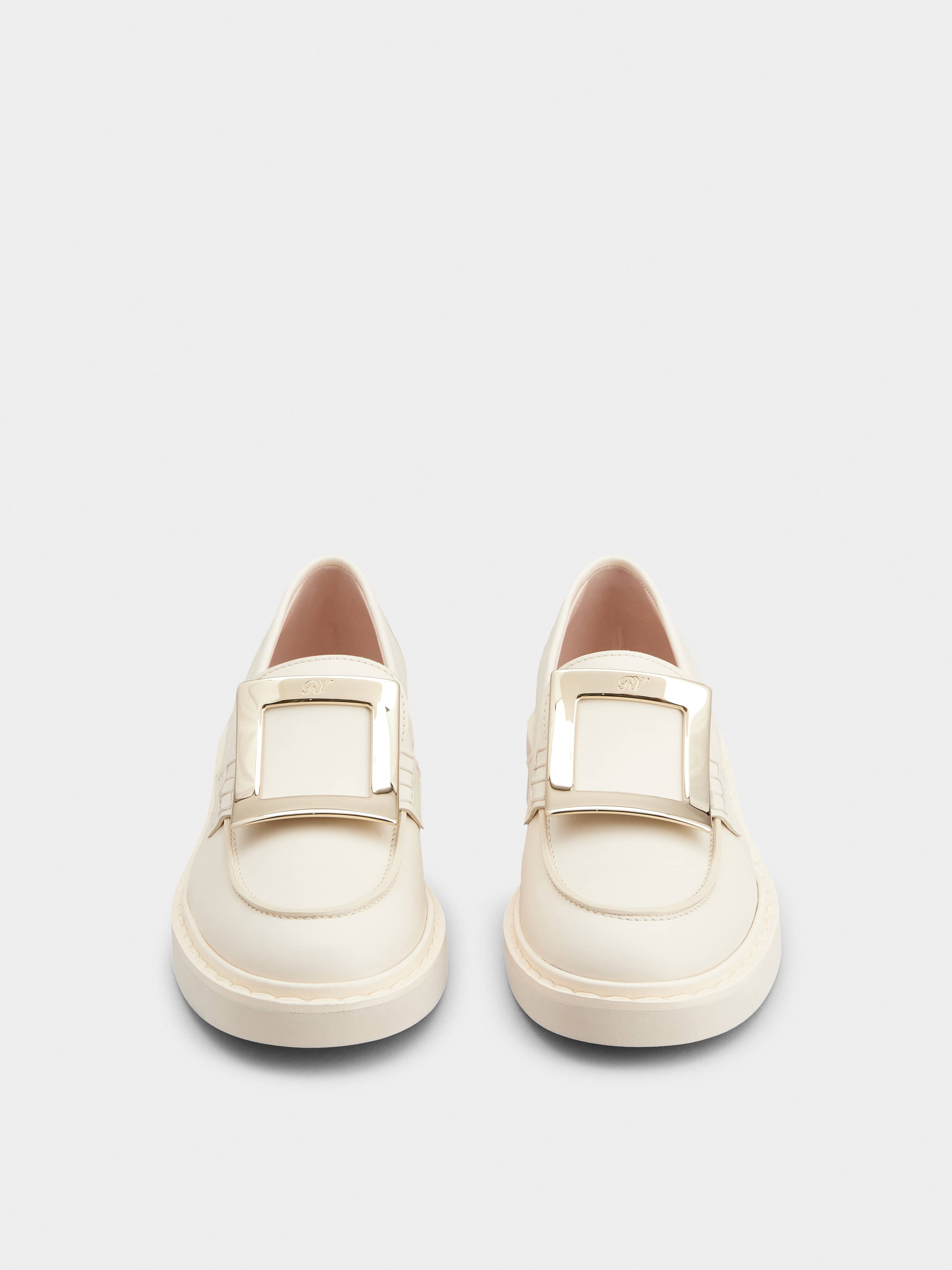 Viv' Rangers Metal Buckle Loafers in Leather - 7