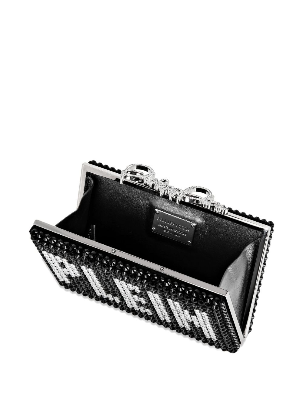 crystal-embellished clutch bag - 4