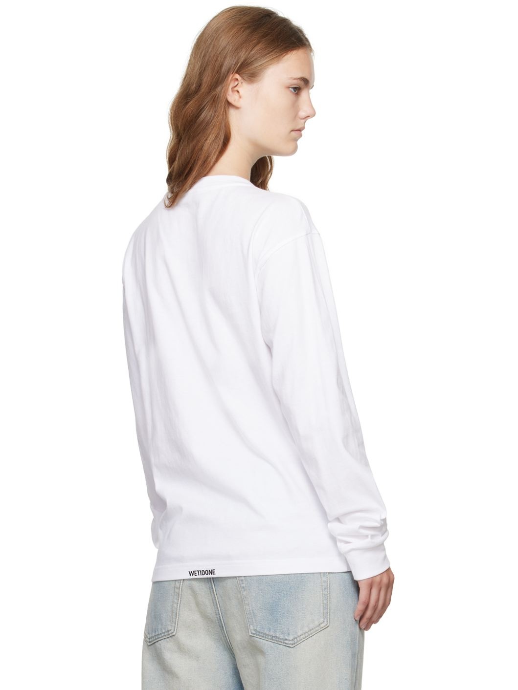 White Pearl Bear Long Sleeve T-Shirt - 3