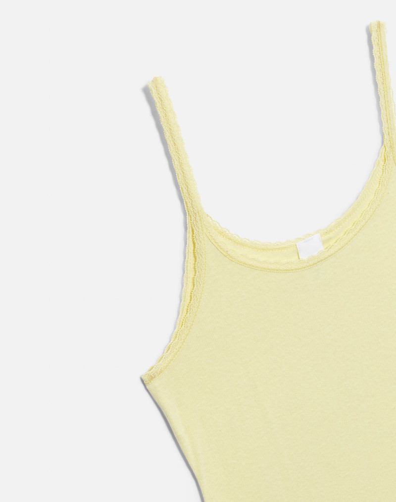 Lace Strap Tank - Limeade 4