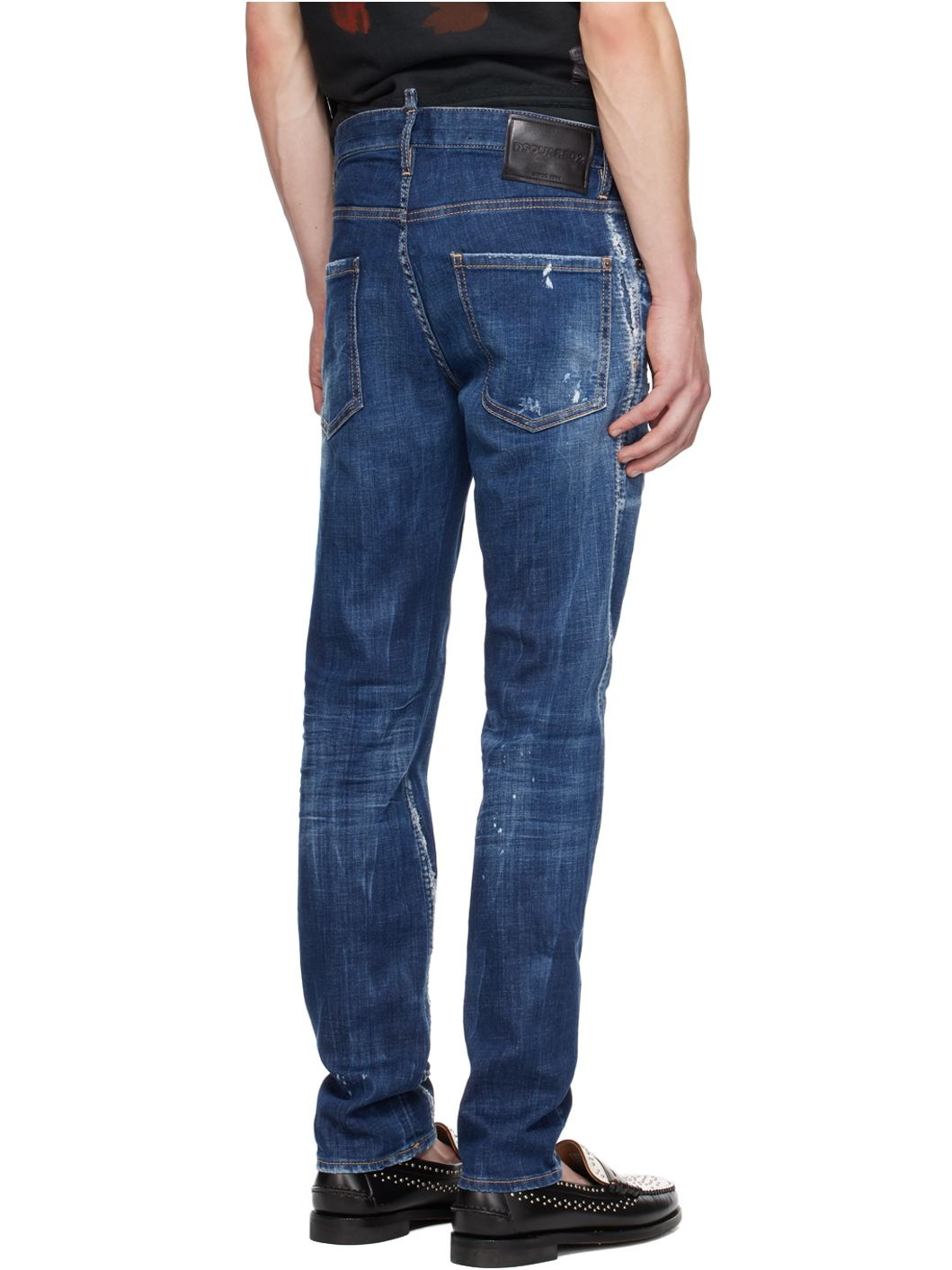 Blue Dark Clean Wash Cool Guy Jeans - 3