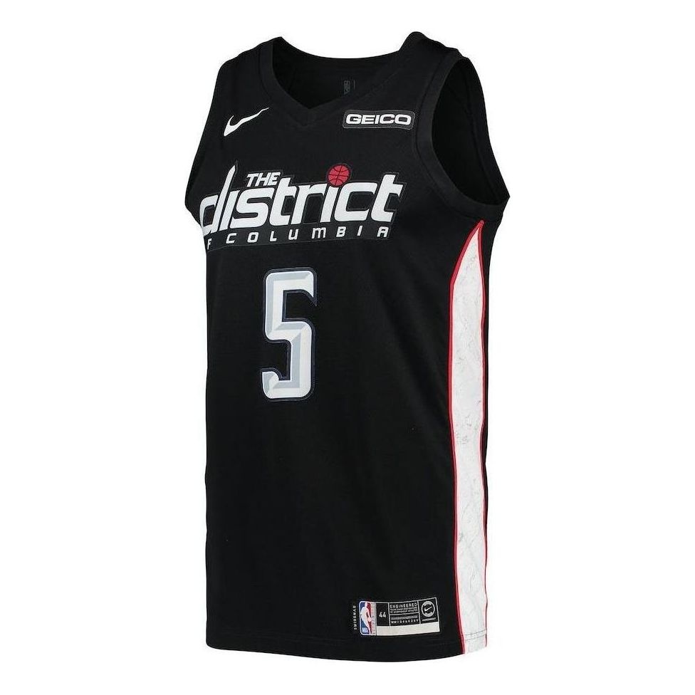 Nike NBA Wall Washington Wizard Jersey 'Black White' AJ4651-010 - 1