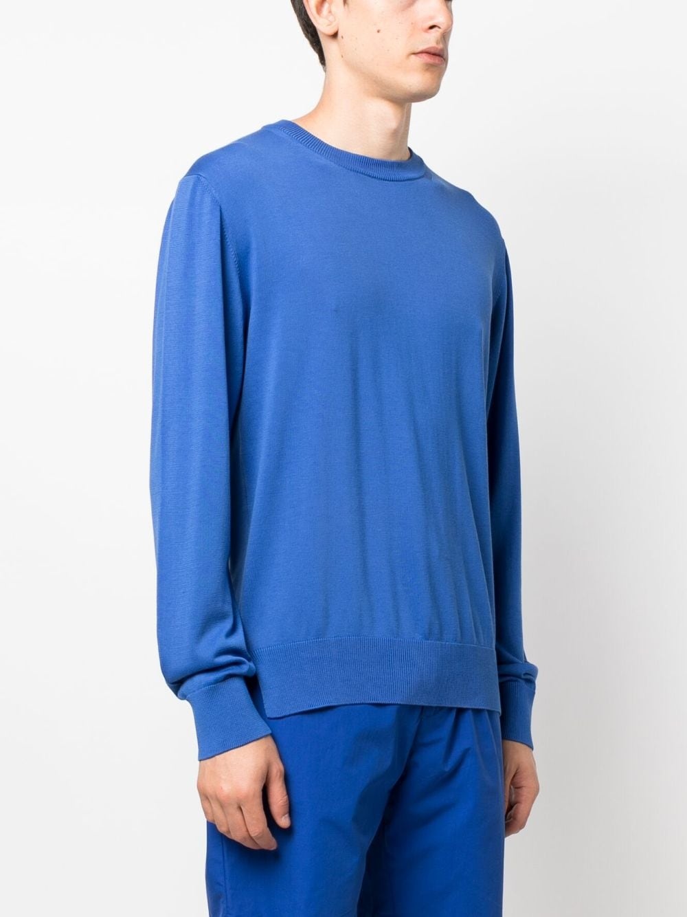 fine-knit cotton jumper - 3
