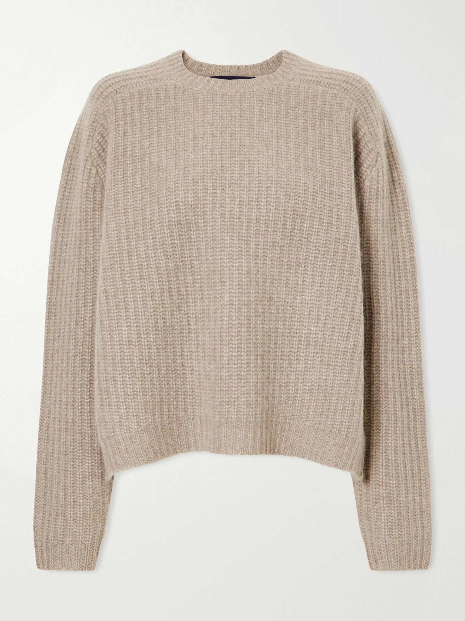 Nisha ribbed cashmere sweater Beige - 1