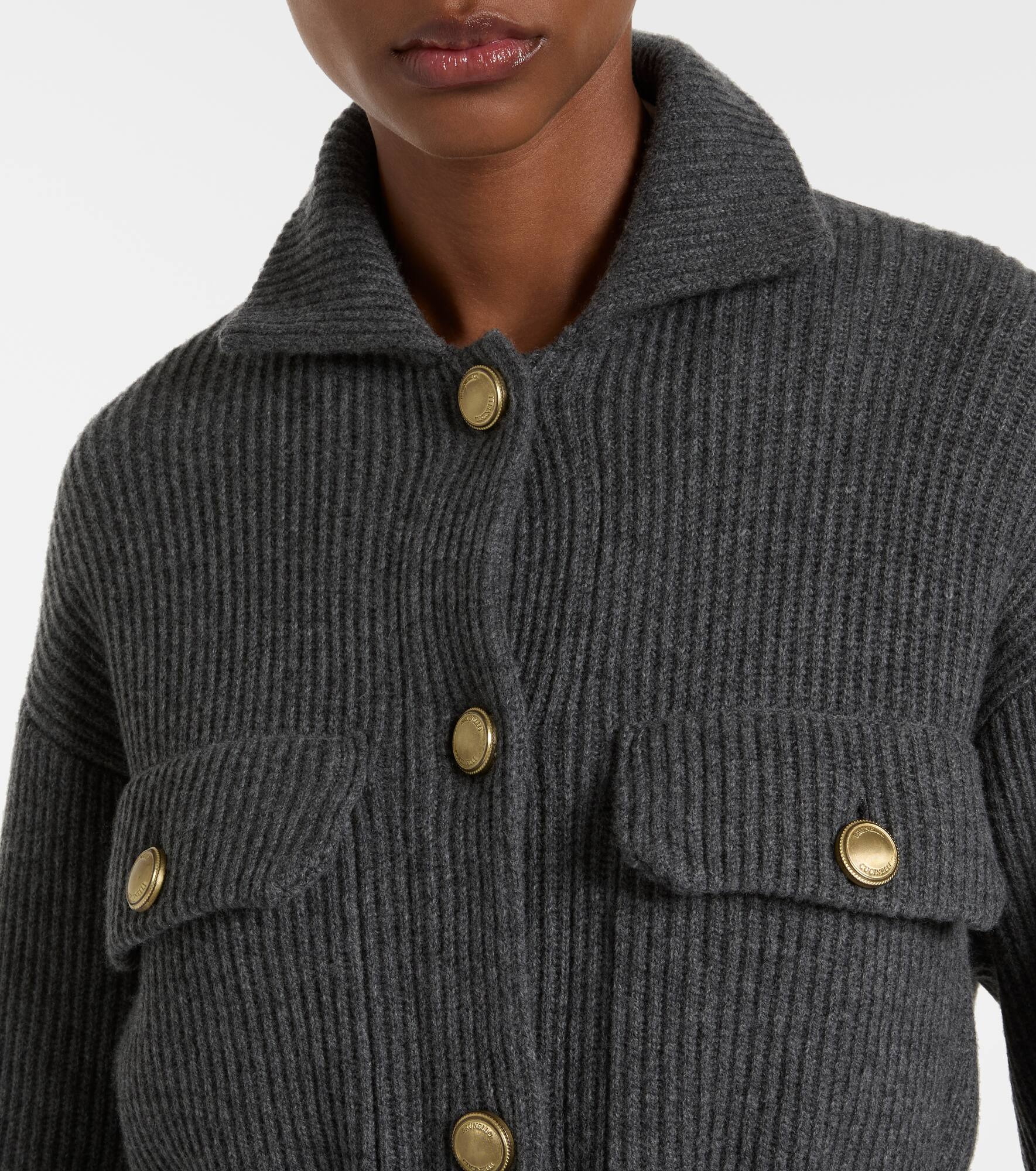 Wool, cashmere, and silk cardigan - 4