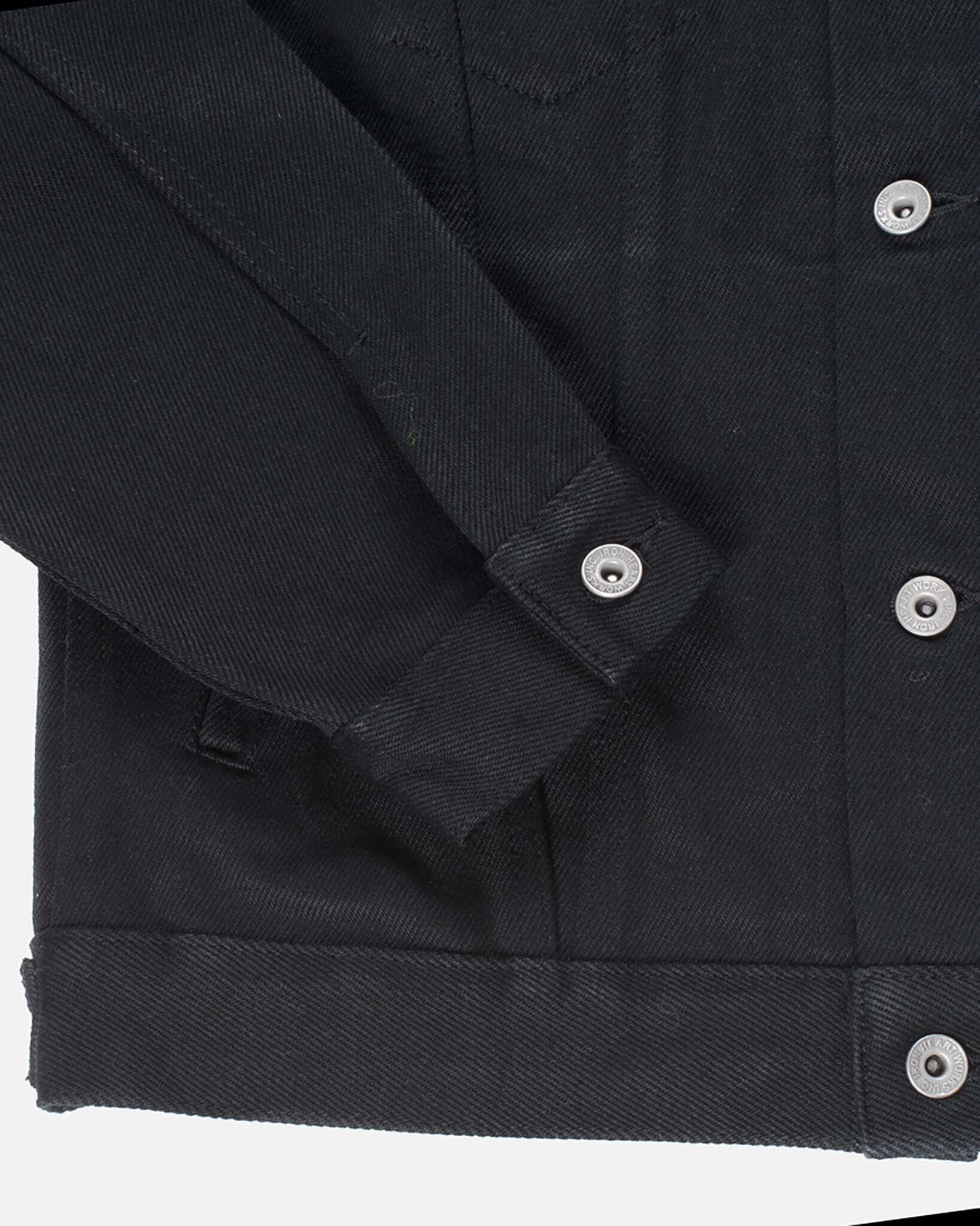 IH-9526PJ 21oz Non-Fade Denim Modified Type III Jacket - Superblack - 7