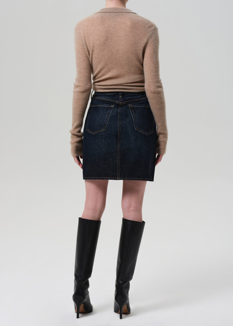 Etta Pencil Skirt In Deep Azure 3