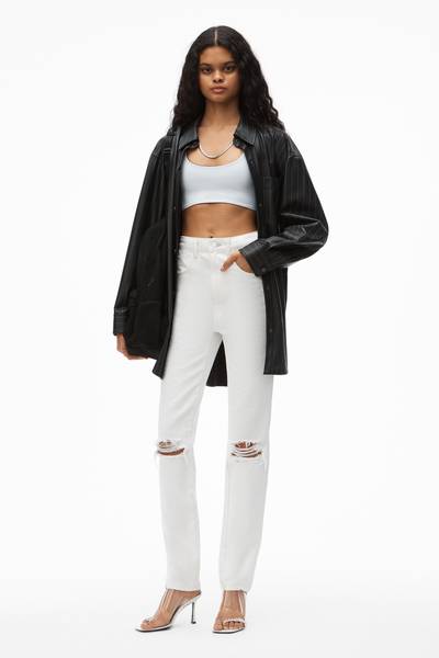 Alexander Wang STOVEPIPE JEAN IN WHITE DENIM outlook