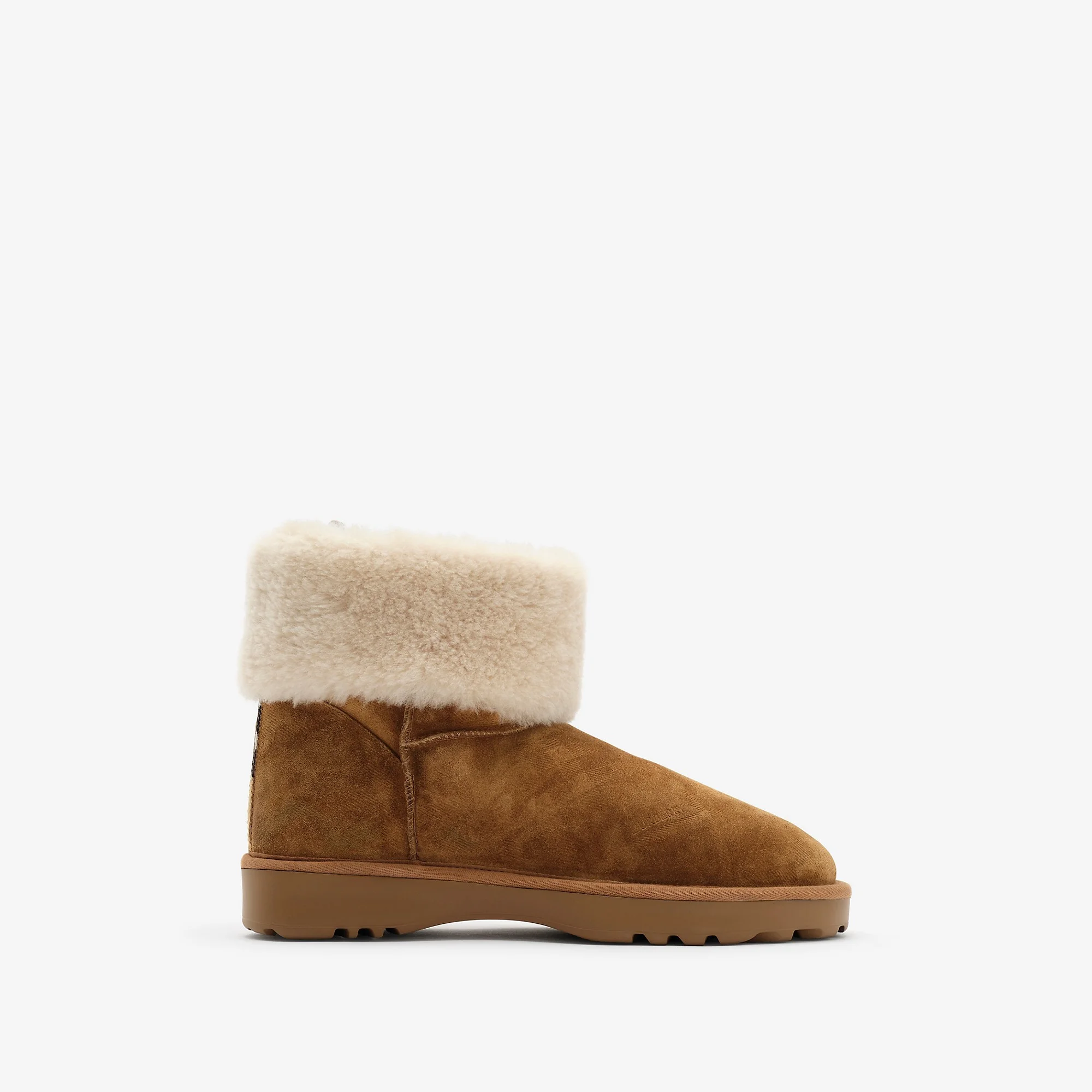 Check Shearling Flint Boots - 1