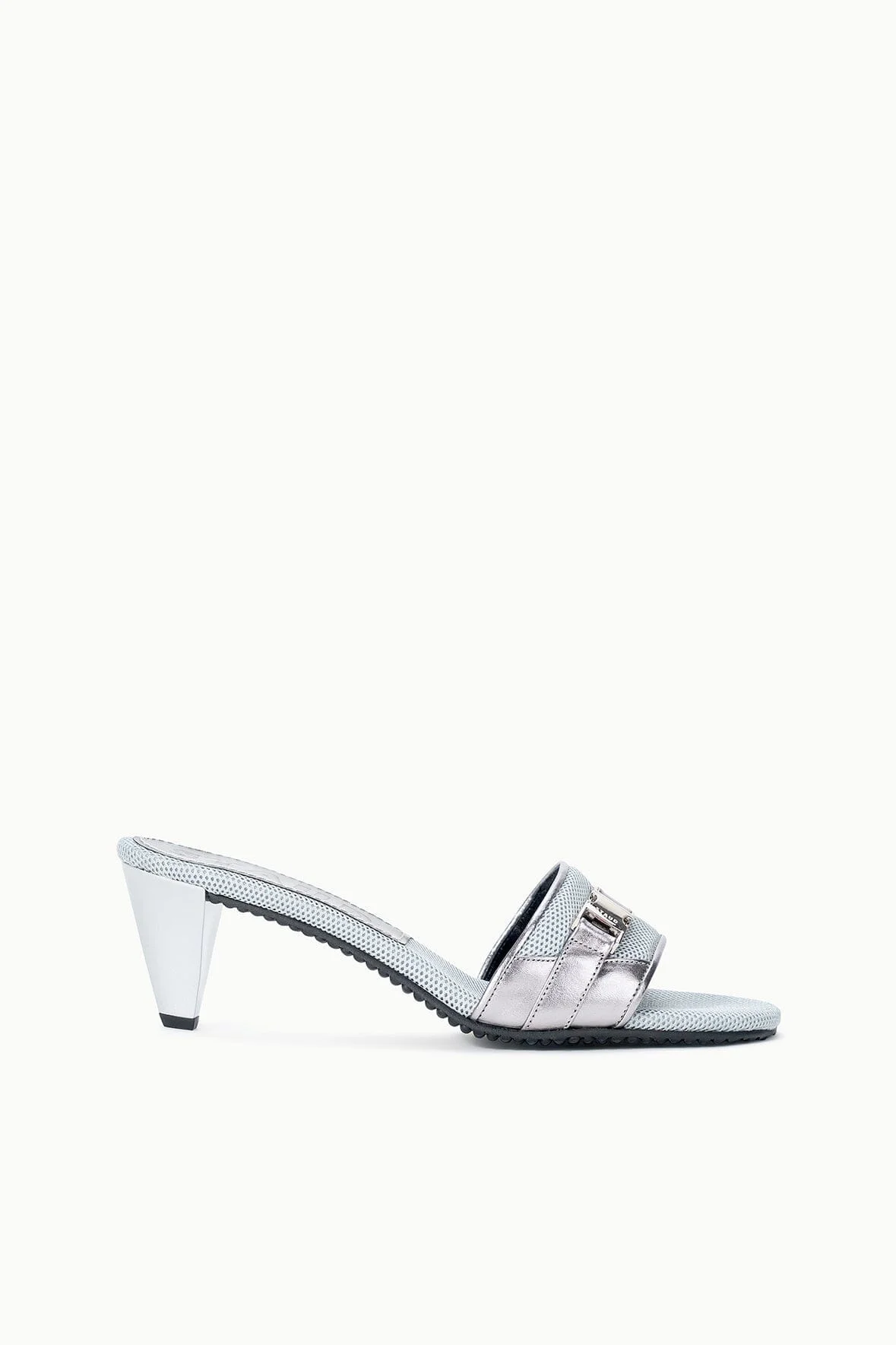 STAUD VEDA HEEL SILVER - 1