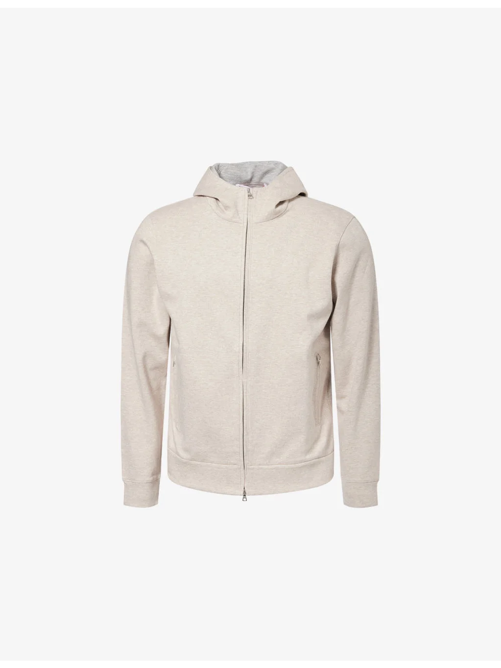 Mathers Zip-Through Cotton And Cashmere Blend Hoody - 1