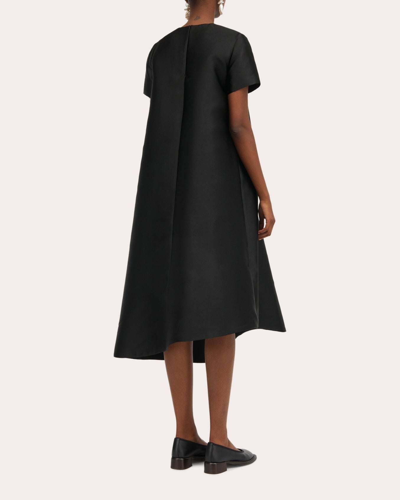 Doma Atelier Asymmetric Silk-Blend Midi Dress - 3