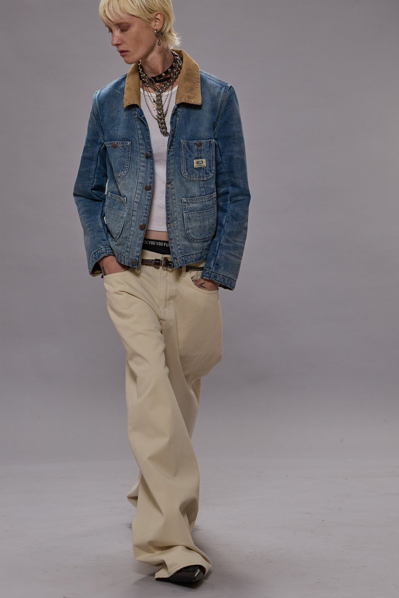 CROPPED CHORE COAT - 2