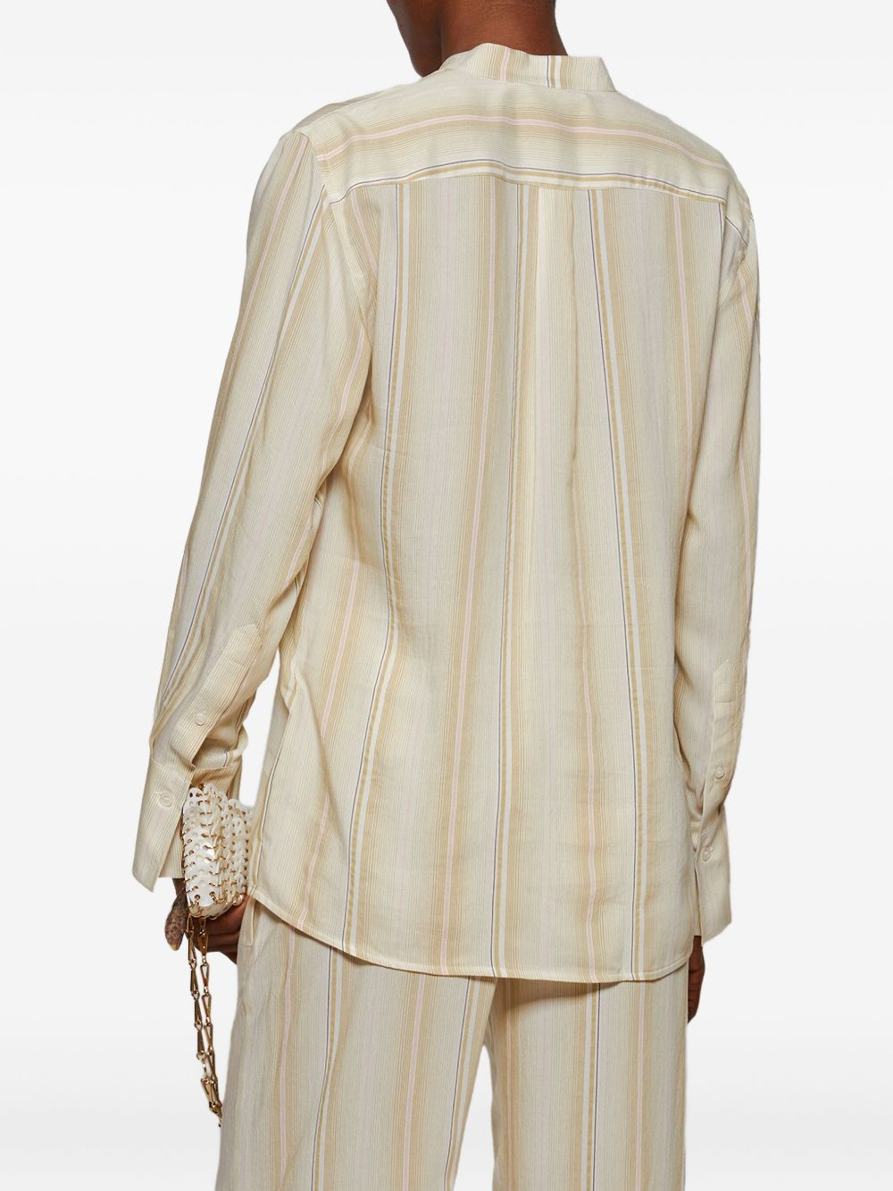 stripe long-sleeve shirt - 5