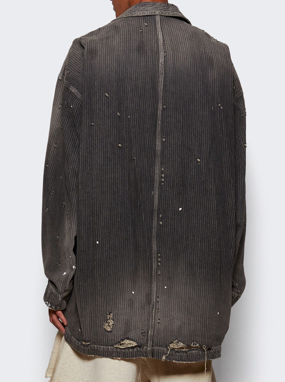 Aged Chore Jacket Black - 4