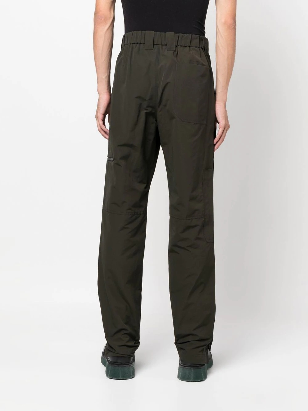 high-waisted cargo trousers - 4