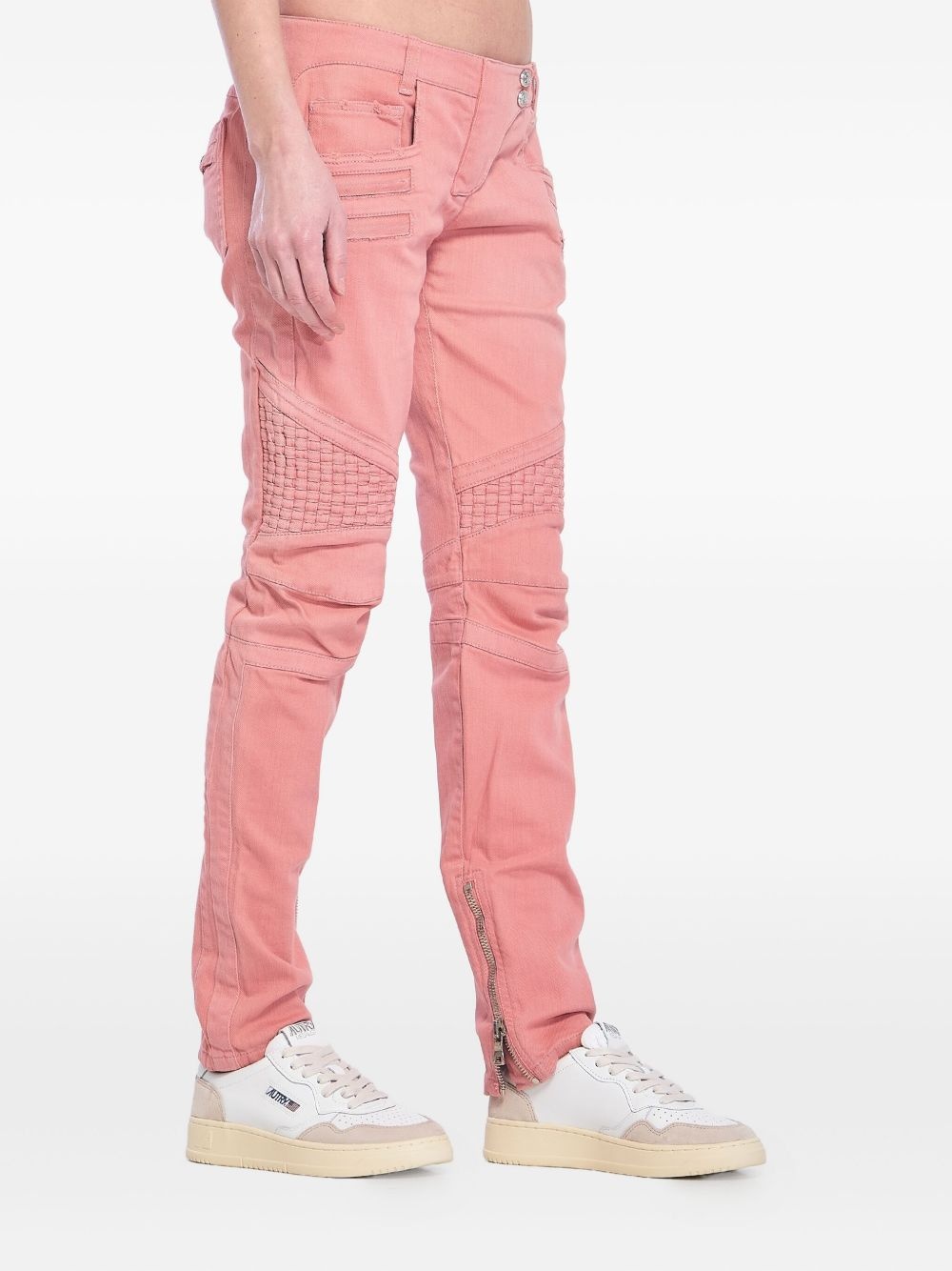 panelled jeans - 2