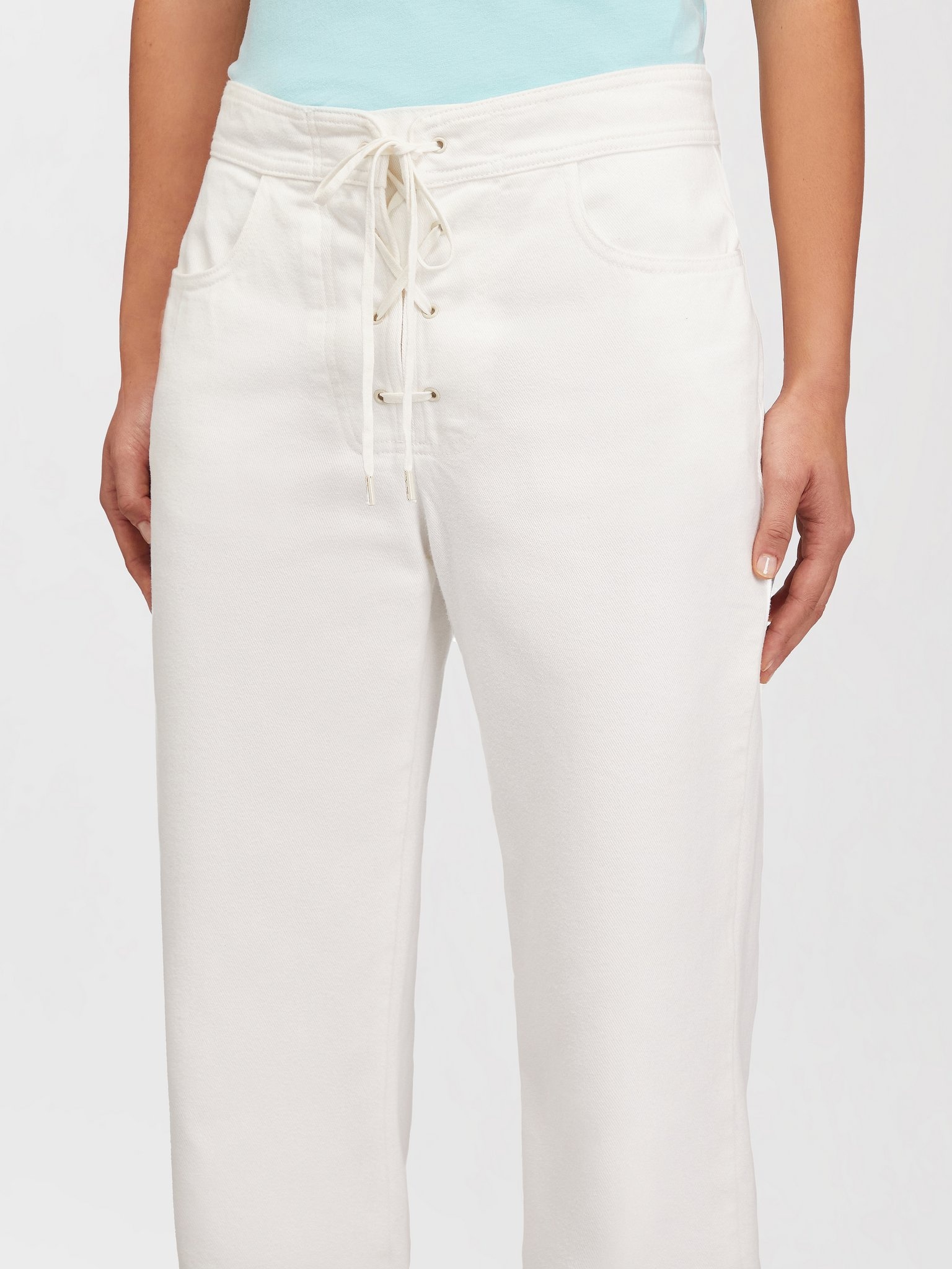 WHITE DENIM PANTS - 3