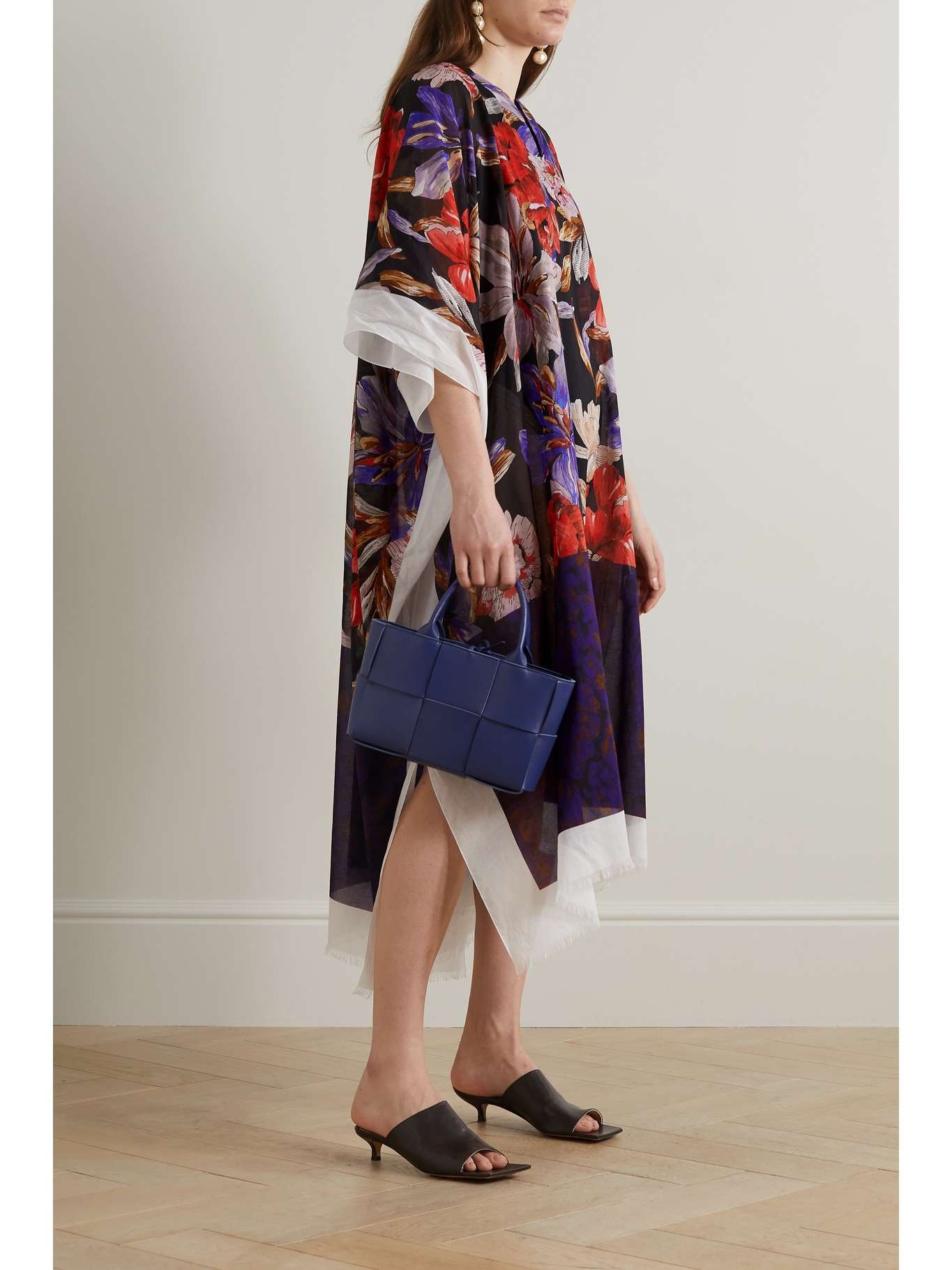 【DRIES VAN NOTEN】Floral-print cotton-voile kaftan カフタン Dries Van Noten Floral-print cotton-voile kaftan | REVERSIBLE