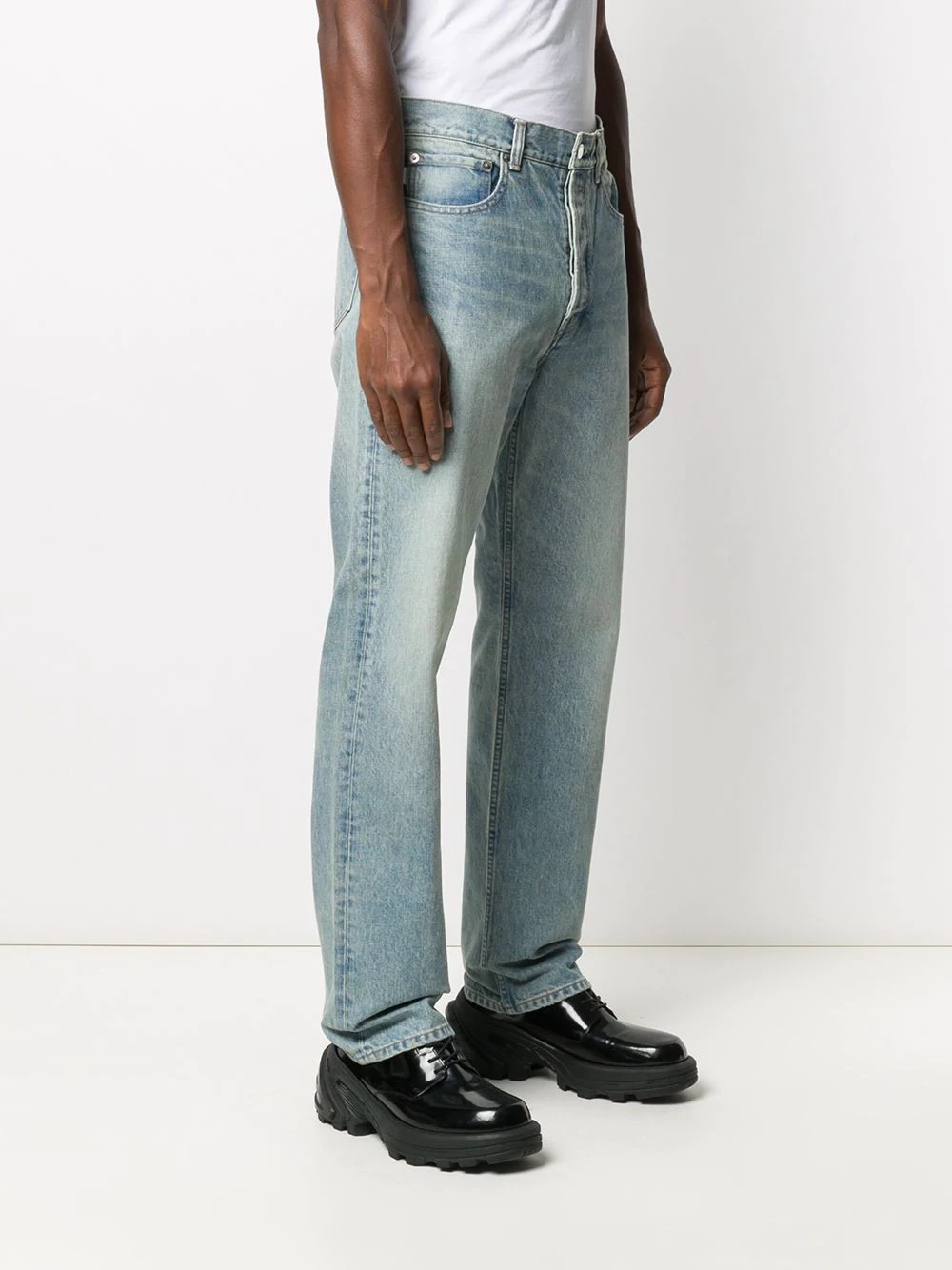 mid rise relaxed jeans - 4