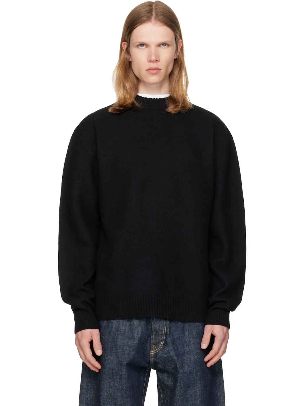 Black Wool Sweater - 1