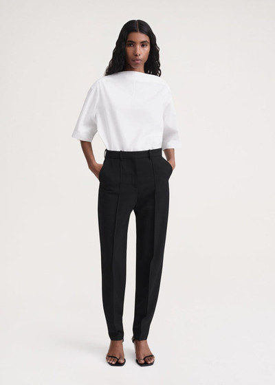 Totême Sewn pleat wool-blend trousers black outlook