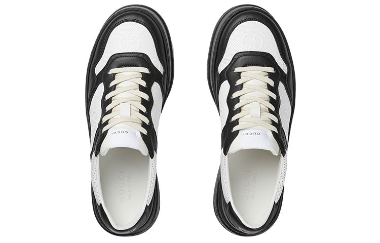 Gucci GG Embossed Sneaker 'Black White Leather' 669582-AAA4T-1068 - 3