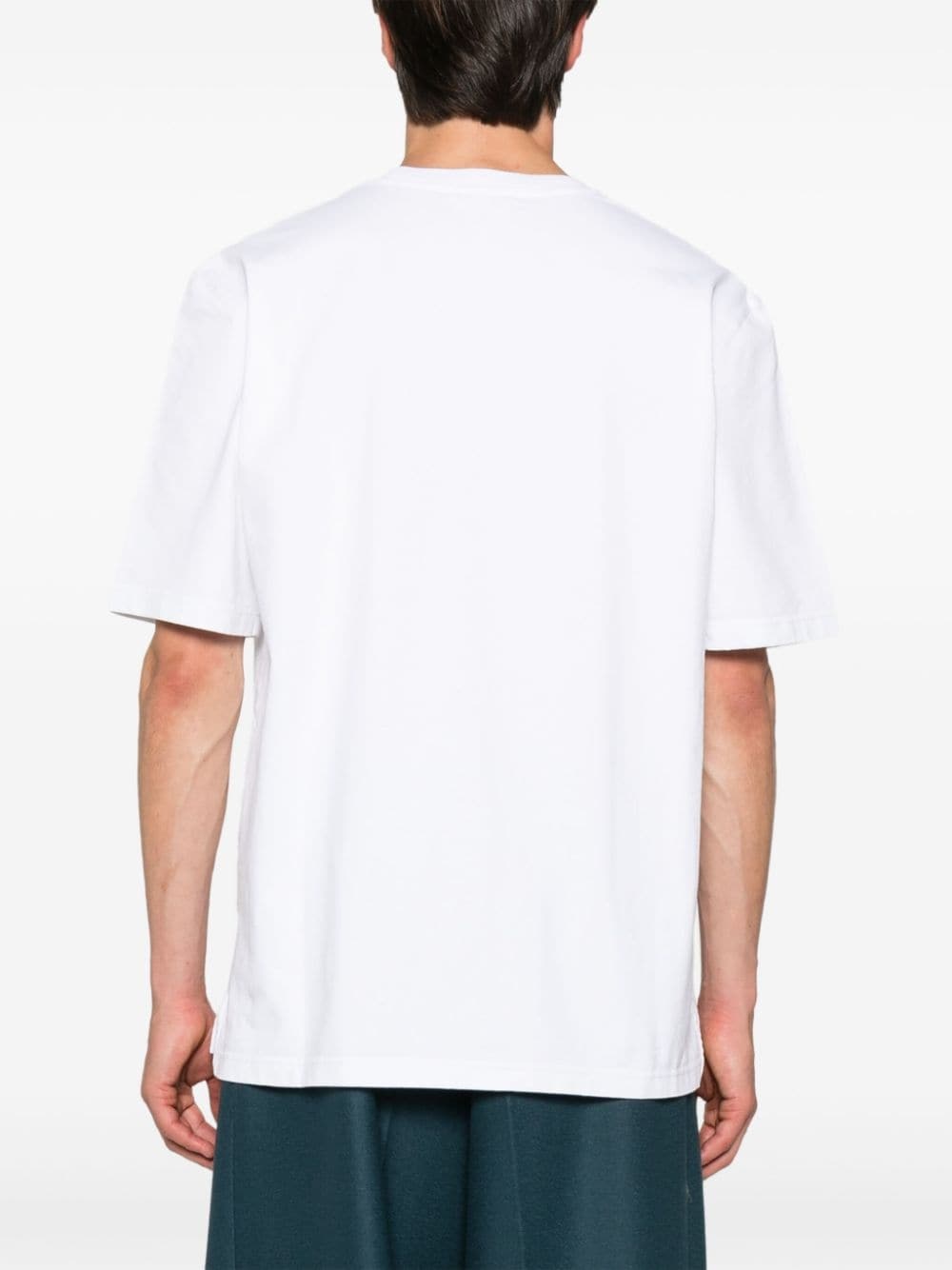 logo-patch cotton T-shirt - 4