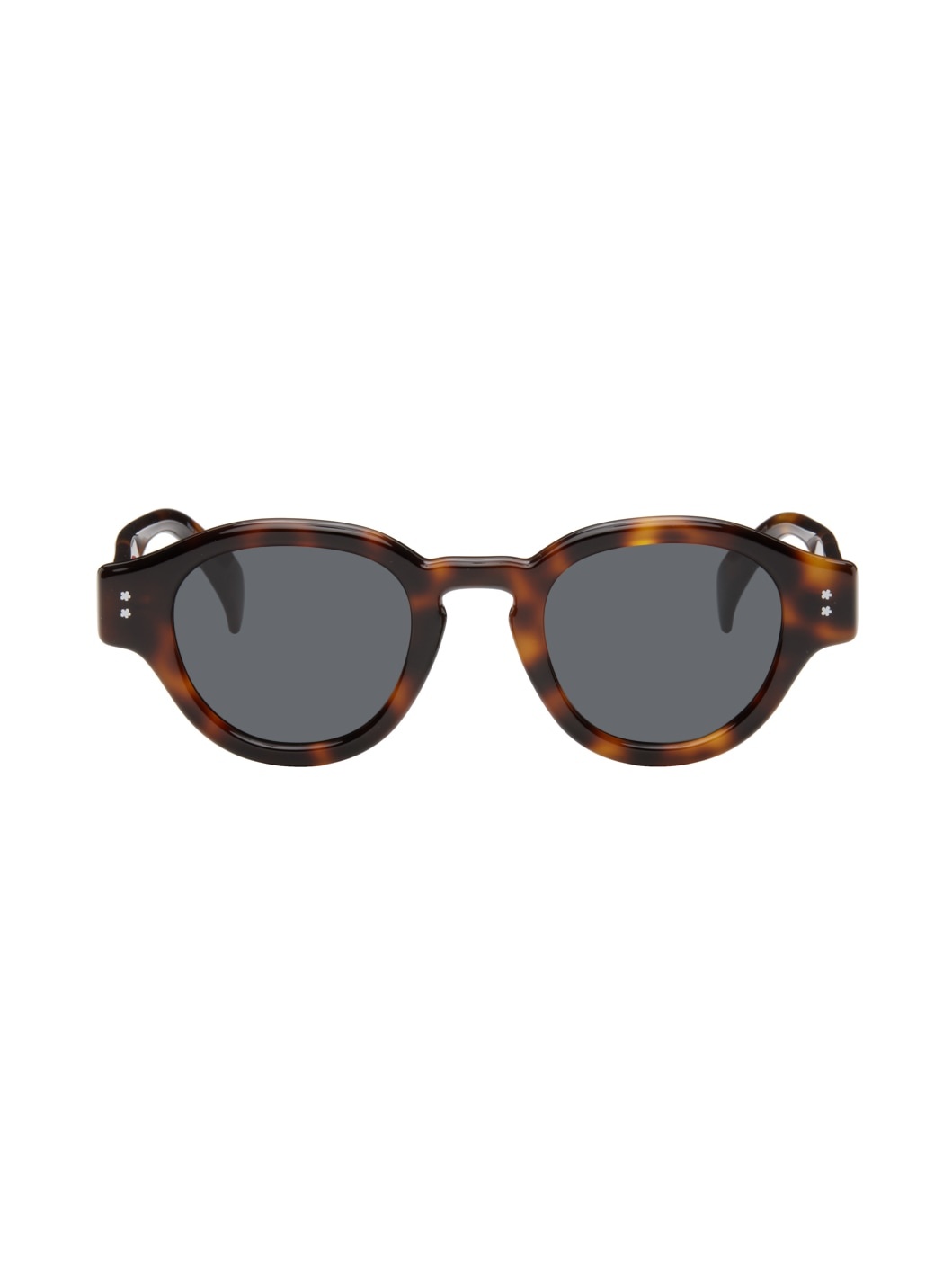 Tortoiseshell Kenzo Paris Round Sunglasses - 1