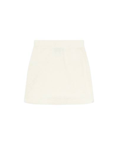 CASABLANCA Off-White Terry Mini Skirt outlook