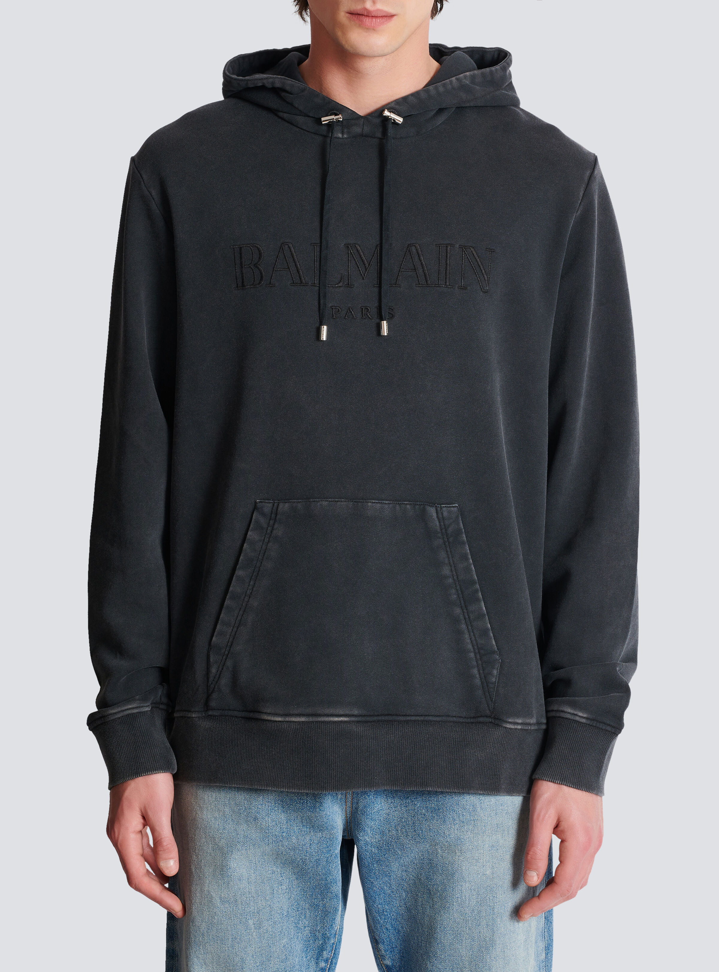 Vintage Balmain embroidered hoodie - 5