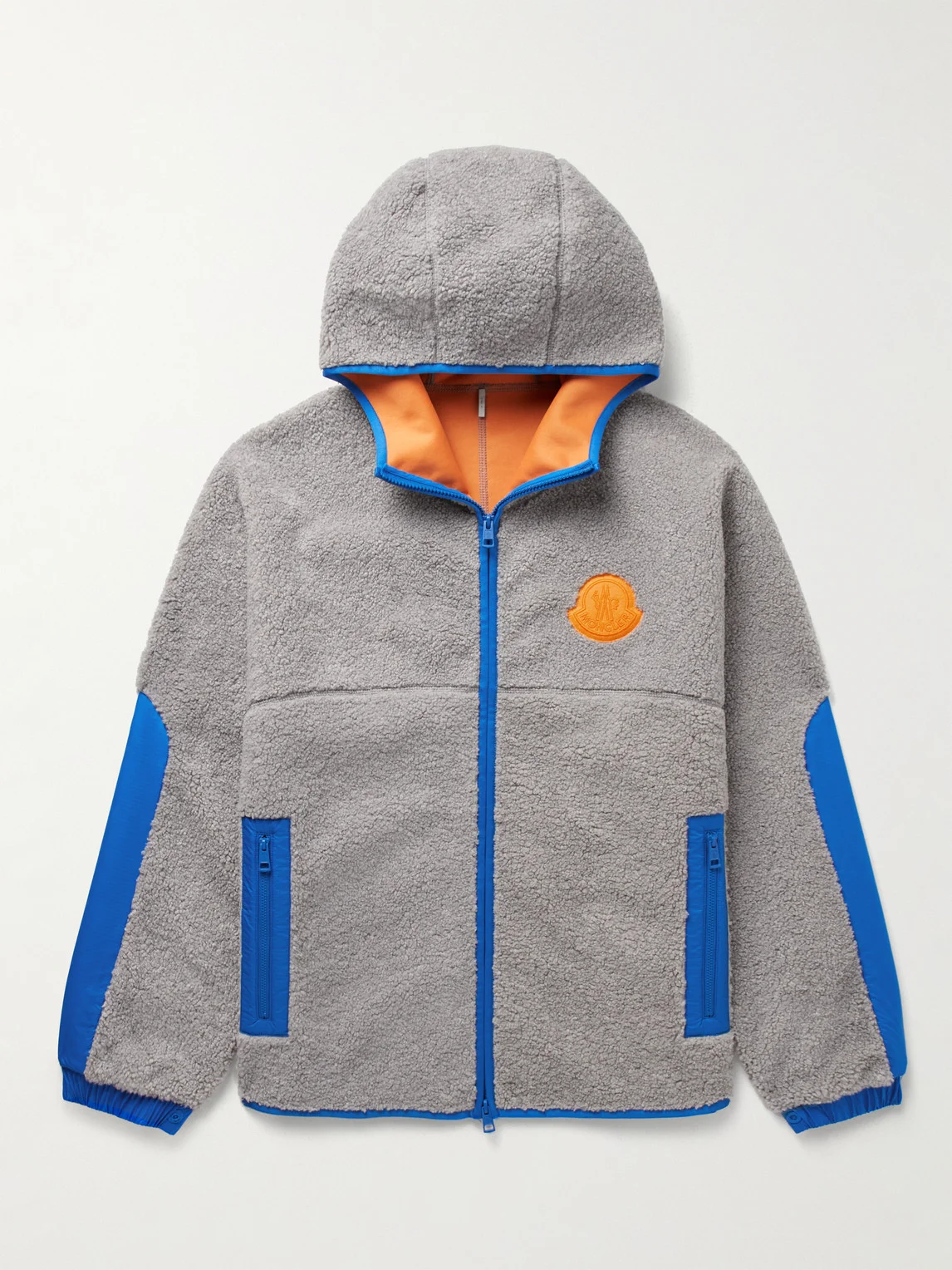 Malrif Ripstop-Trimmed Fleece Hooded Jacket - 1