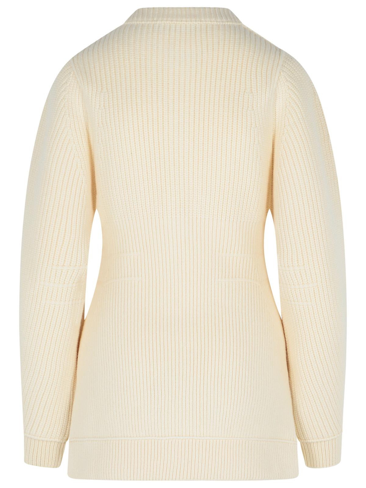 Lanvin Ivory Wool Cardigan Women - 3