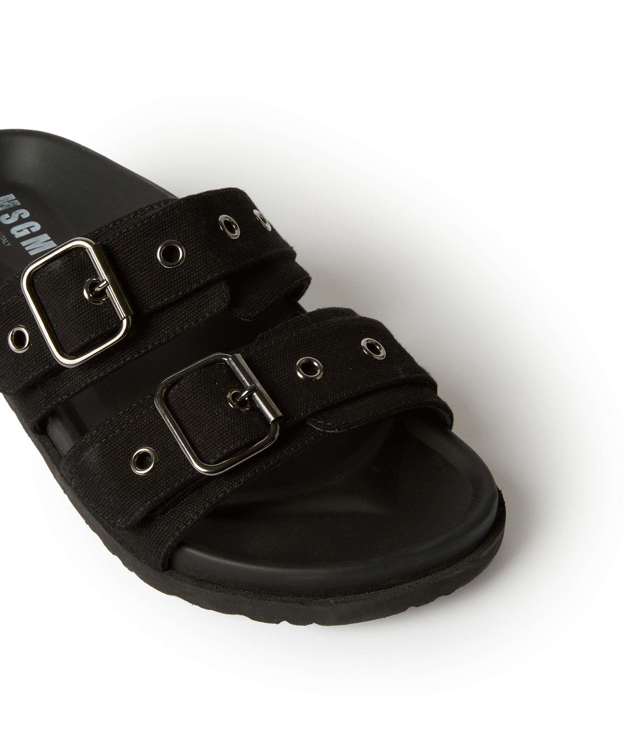 Slipper with buckle and eyelets - 4