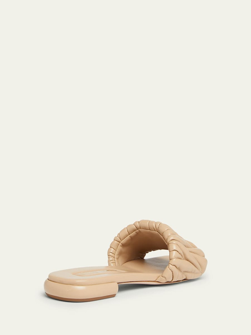 Miu Miu Quilted Leather Flat Slide Style outlook