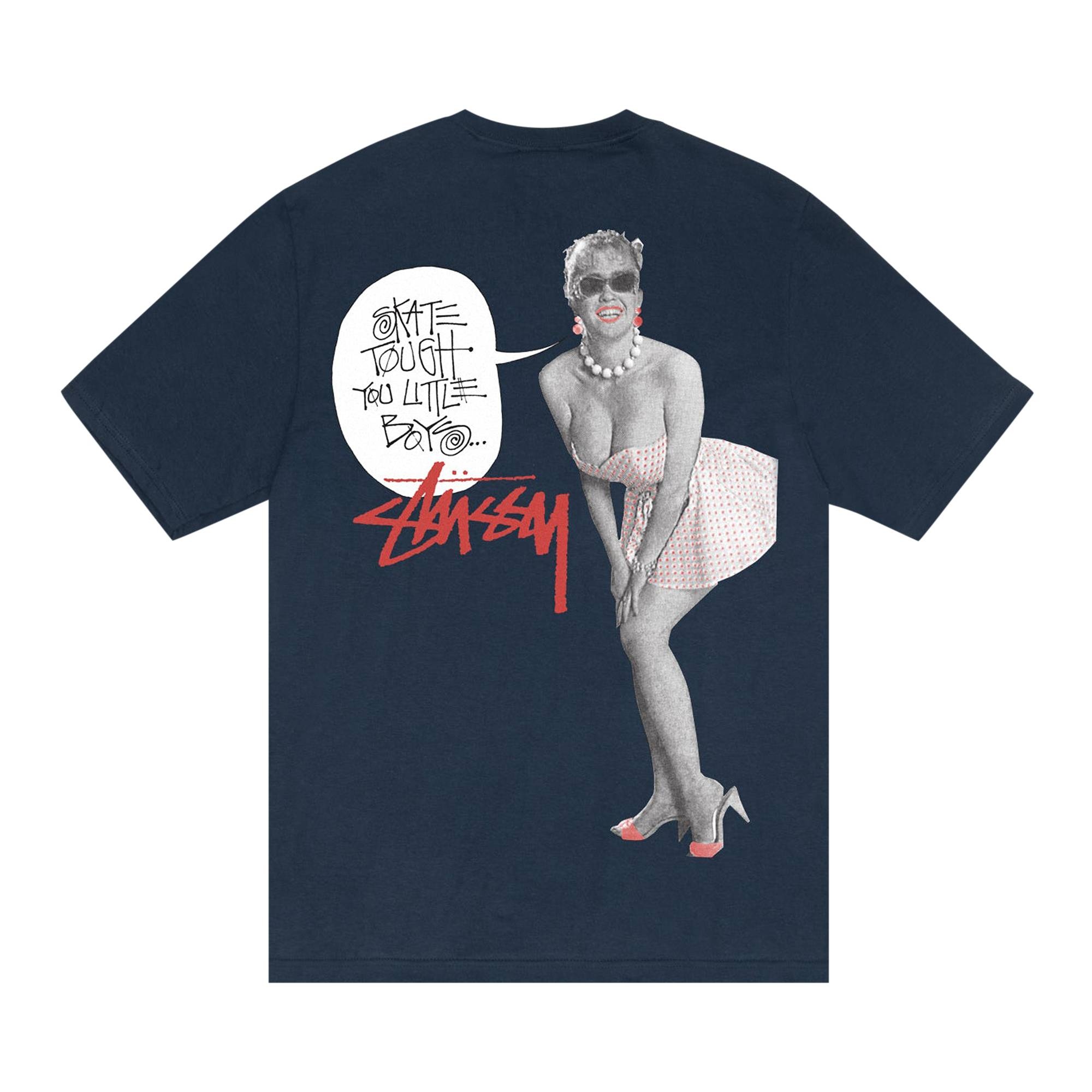 Stussy Skate Tough Tee 'Navy' - 2