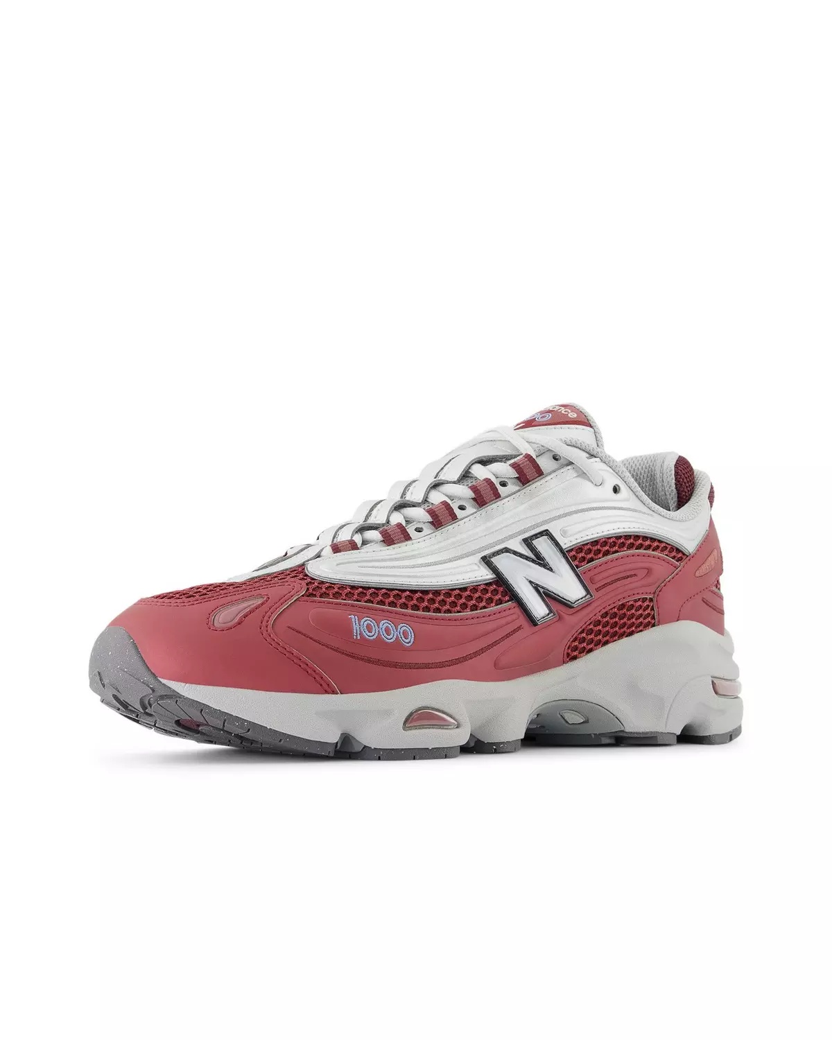 1000 "Metallic Silver/Red" Unisex Shoe - 9