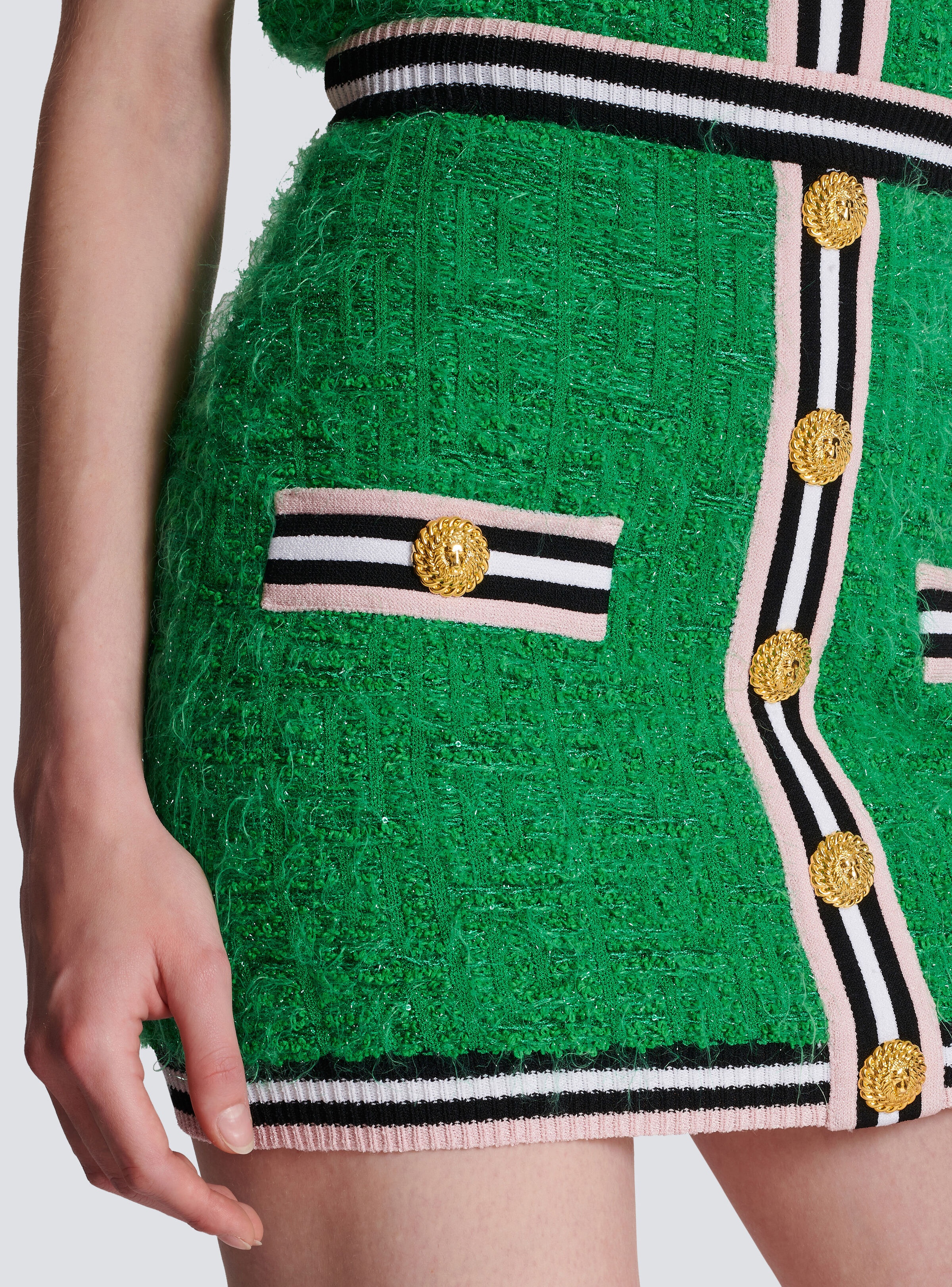 Monogram knit skirt - 7