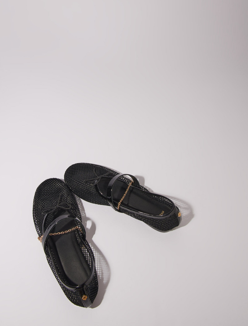 maje Mesh ballet flats outlook