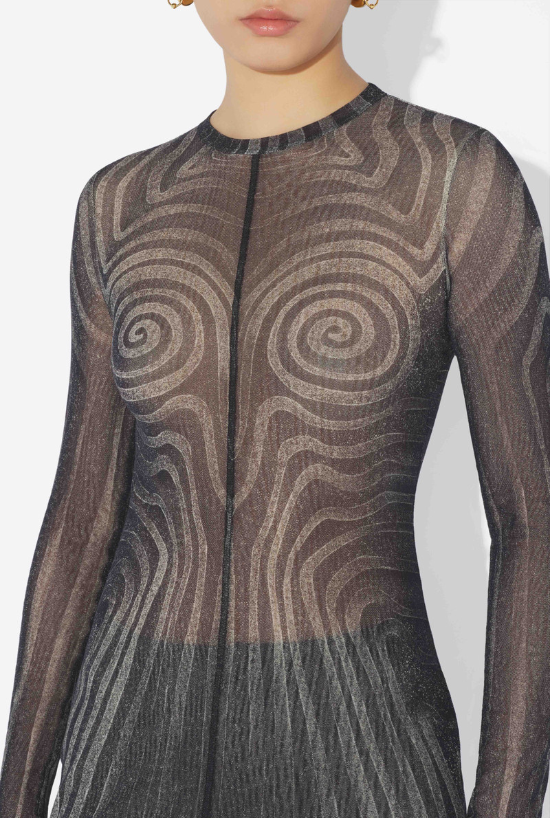THE LONG BLACK “SPIRALE” DRESS 4